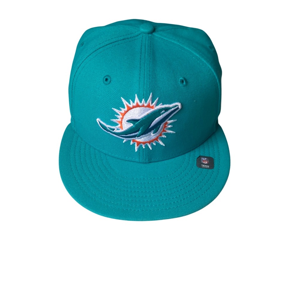 New Era NFL Miami Dolphins 59FIFTY Fitted Hat Cap Men’s 7 1/8 - Picture 2 of 13